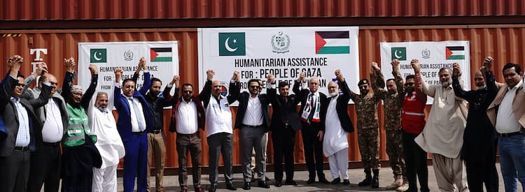 Alkhidmat Dispatches 20 Containers of Relief Supplies for Gaza