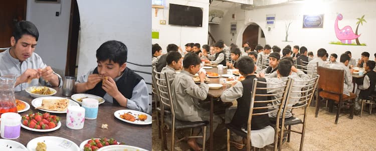 A Glimpse from Iftar for Orphaned Children at Alkhidmat's Aghosh Home in D.I. Khan