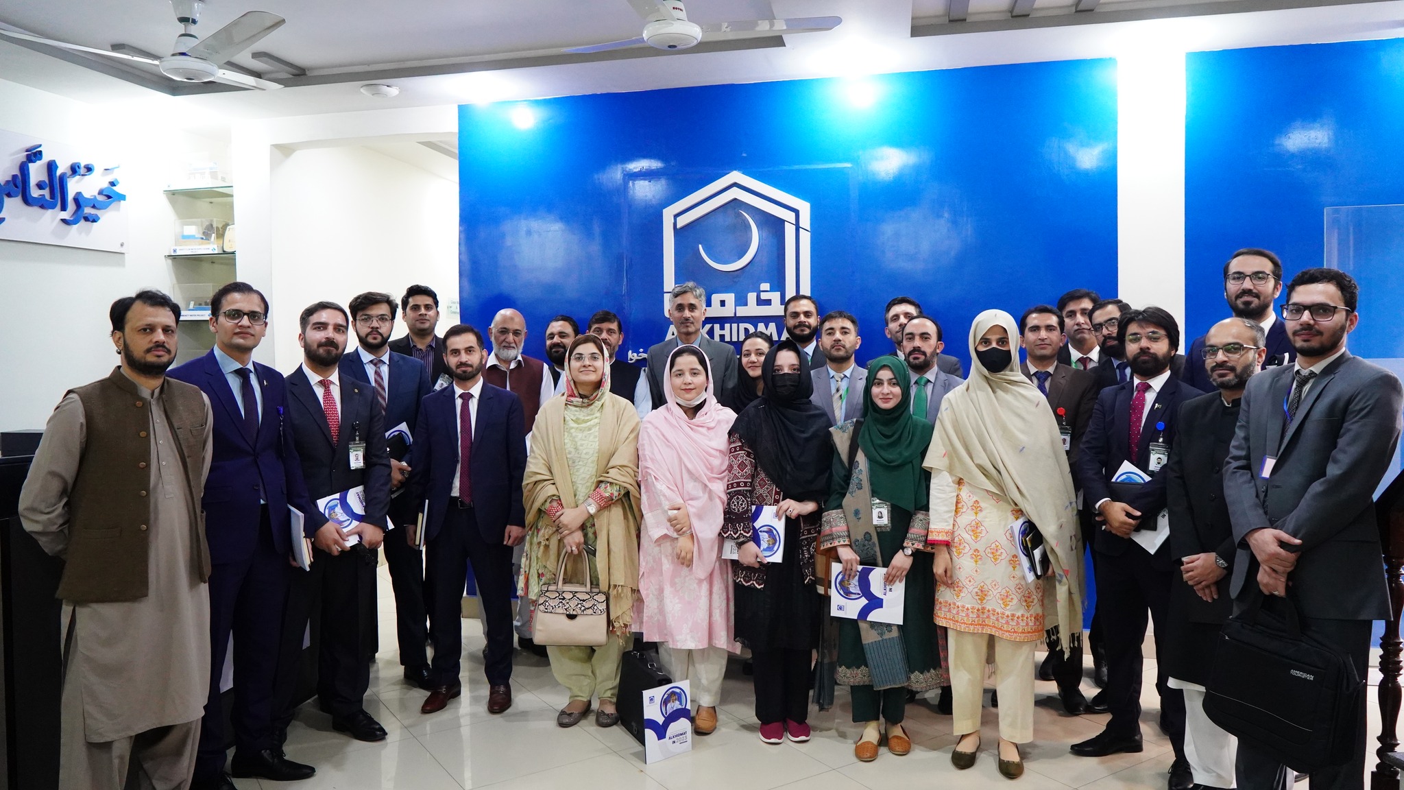 PMS Officers Delegation Visits AKF KP Office