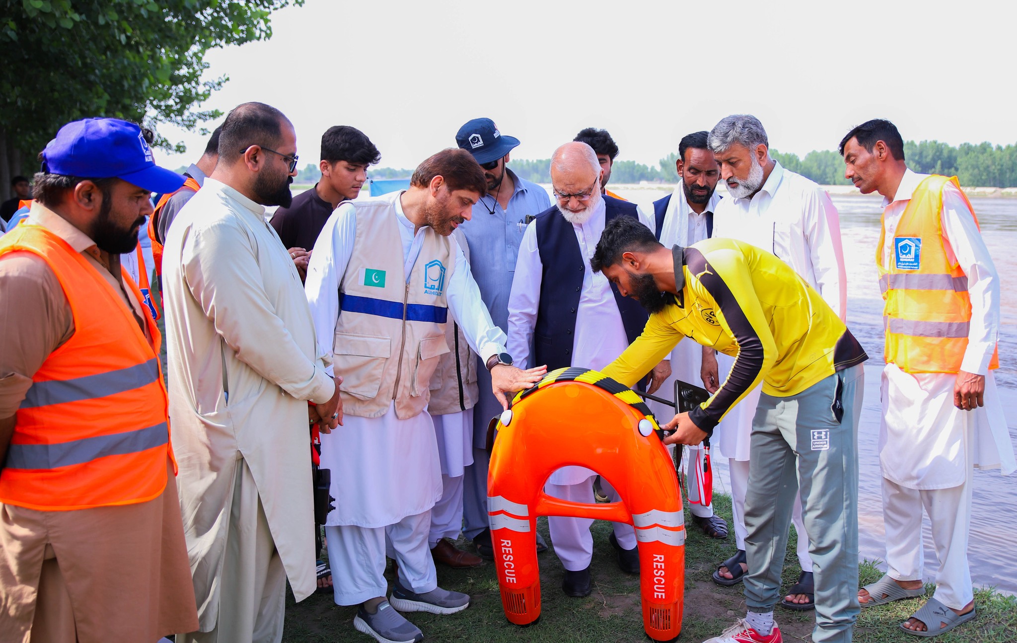 Alkhidmat Introduces Remote-Controlled Life Buoy for Flood Rescue Operations