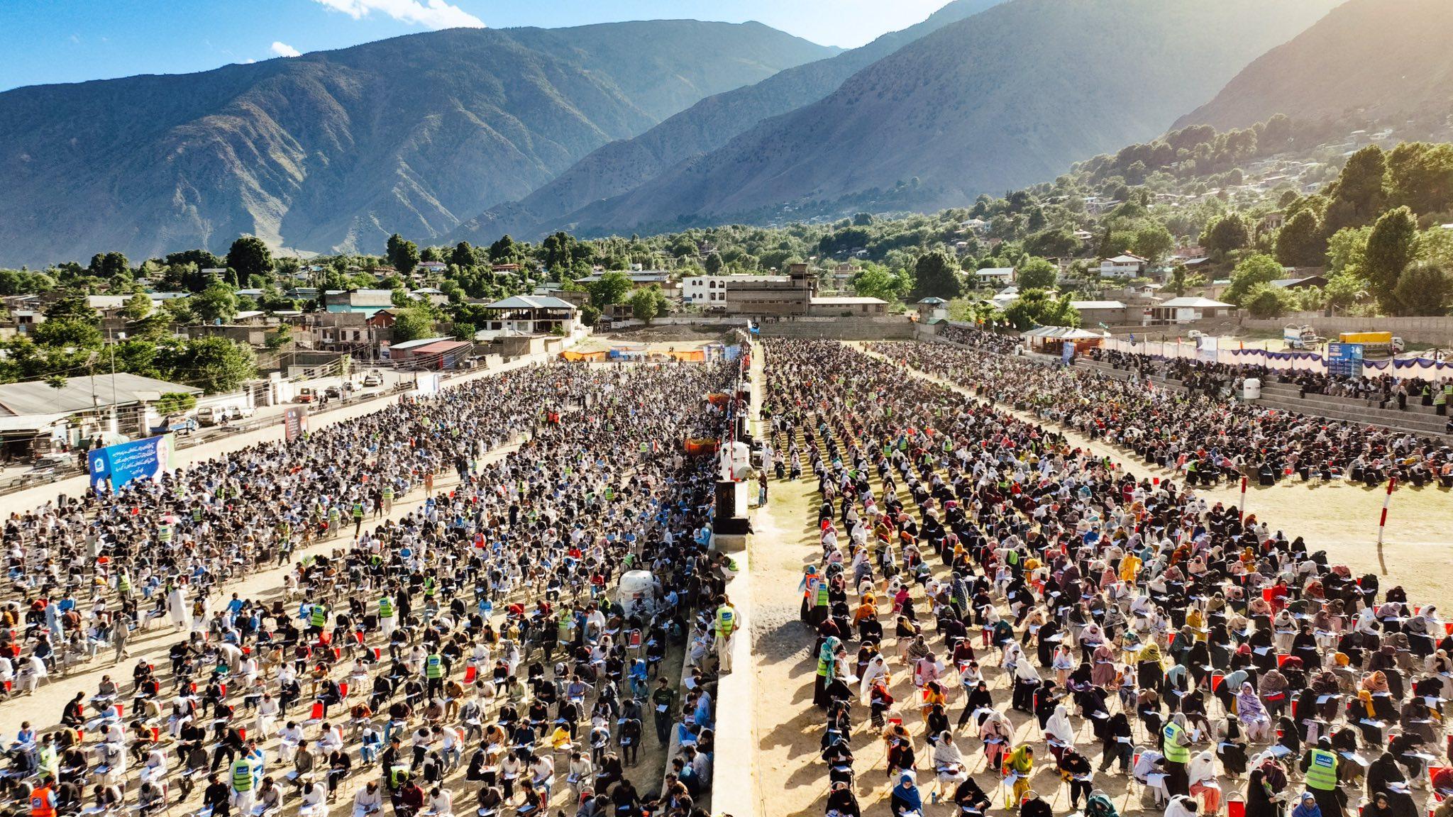 Thousands Appear in Alkhidmat Bano Qabil Entry Test in Chitral